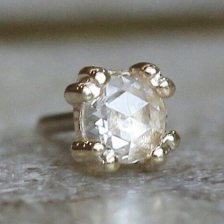 Cab Prong - Rose Cut Diamond