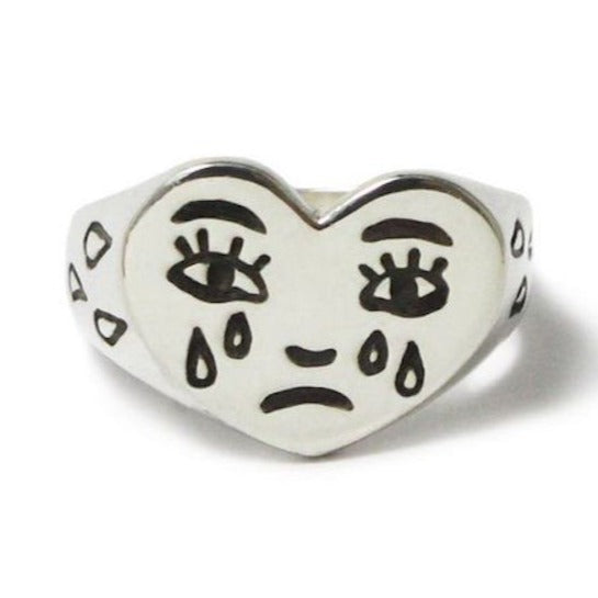 crying heart ring