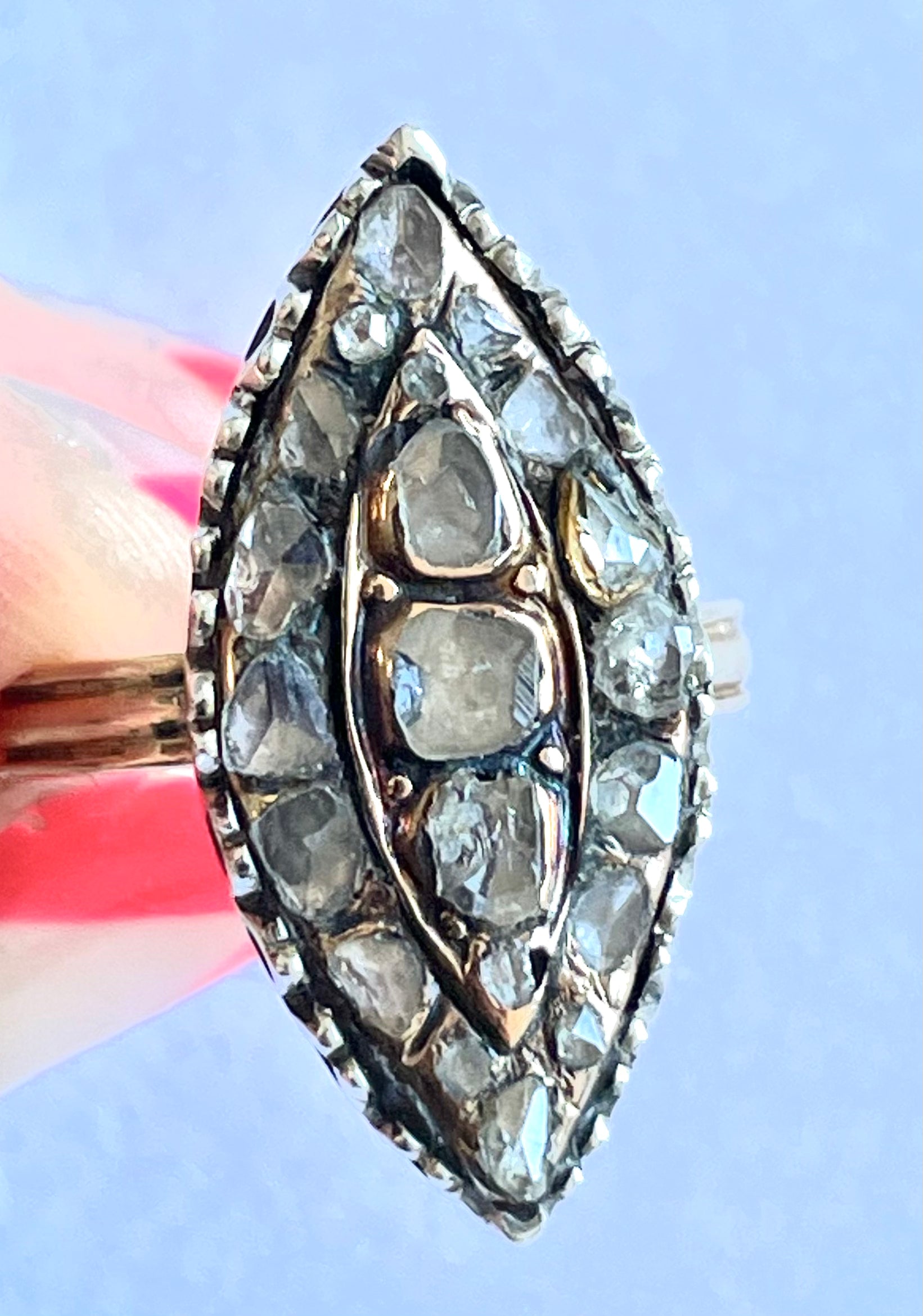 Polki Navette Ring (Vintage)