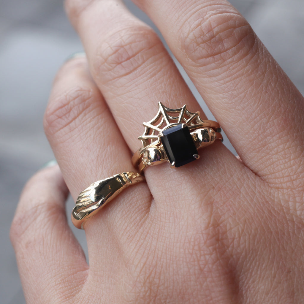 Skulls Ring - Onyx