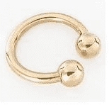 Gold Circular Barbell Shaft
