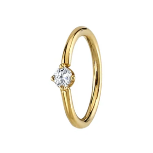 Round Prong Ring - Navel (2mm)