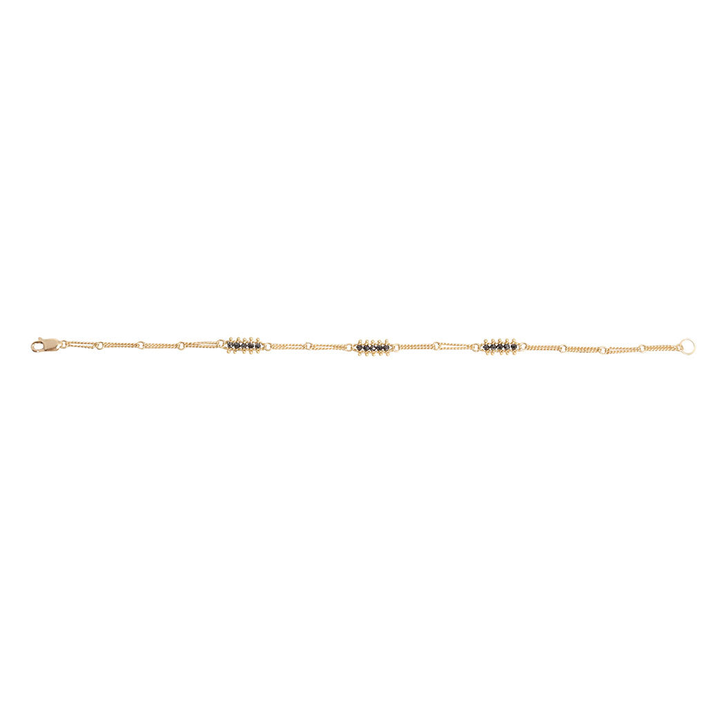 Textile 3 Station Bracelet