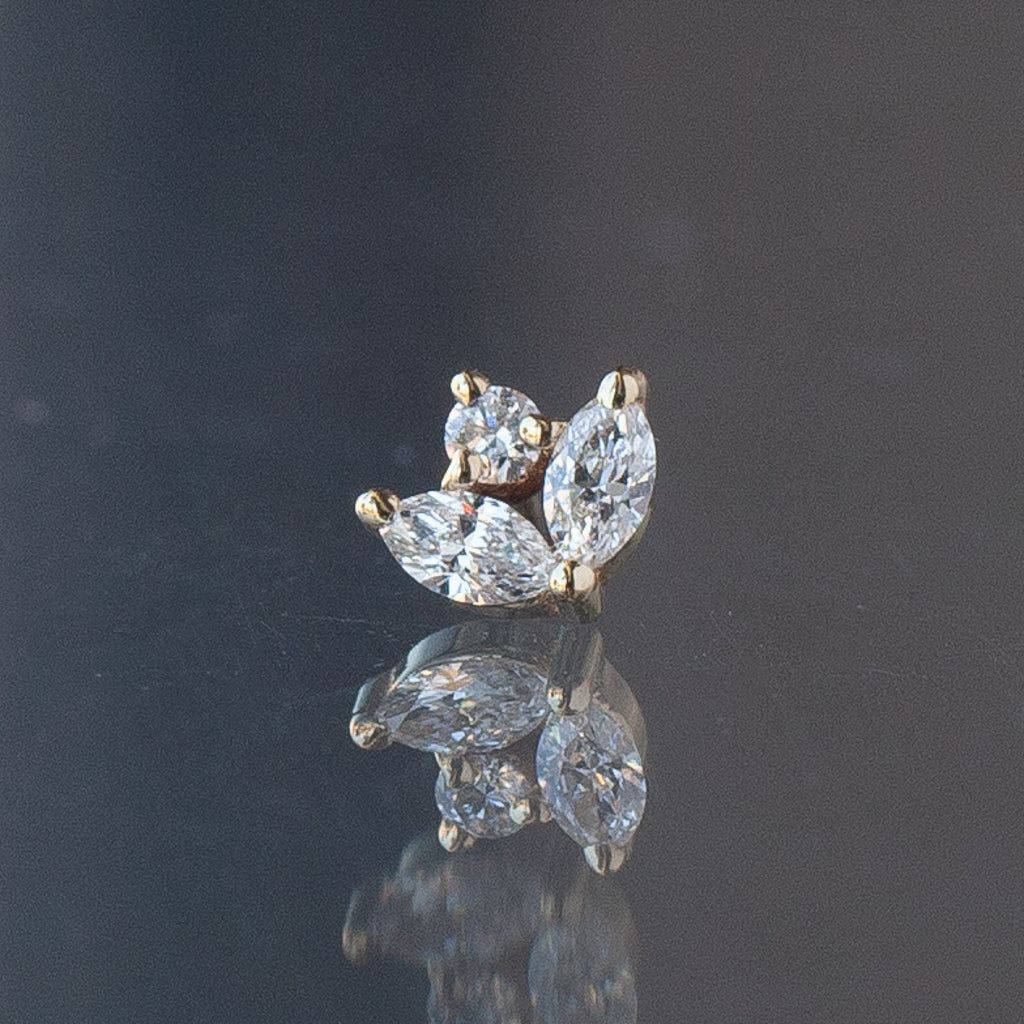 BVLA x Fiat Lux Bloom Flat Back Piercing Stud