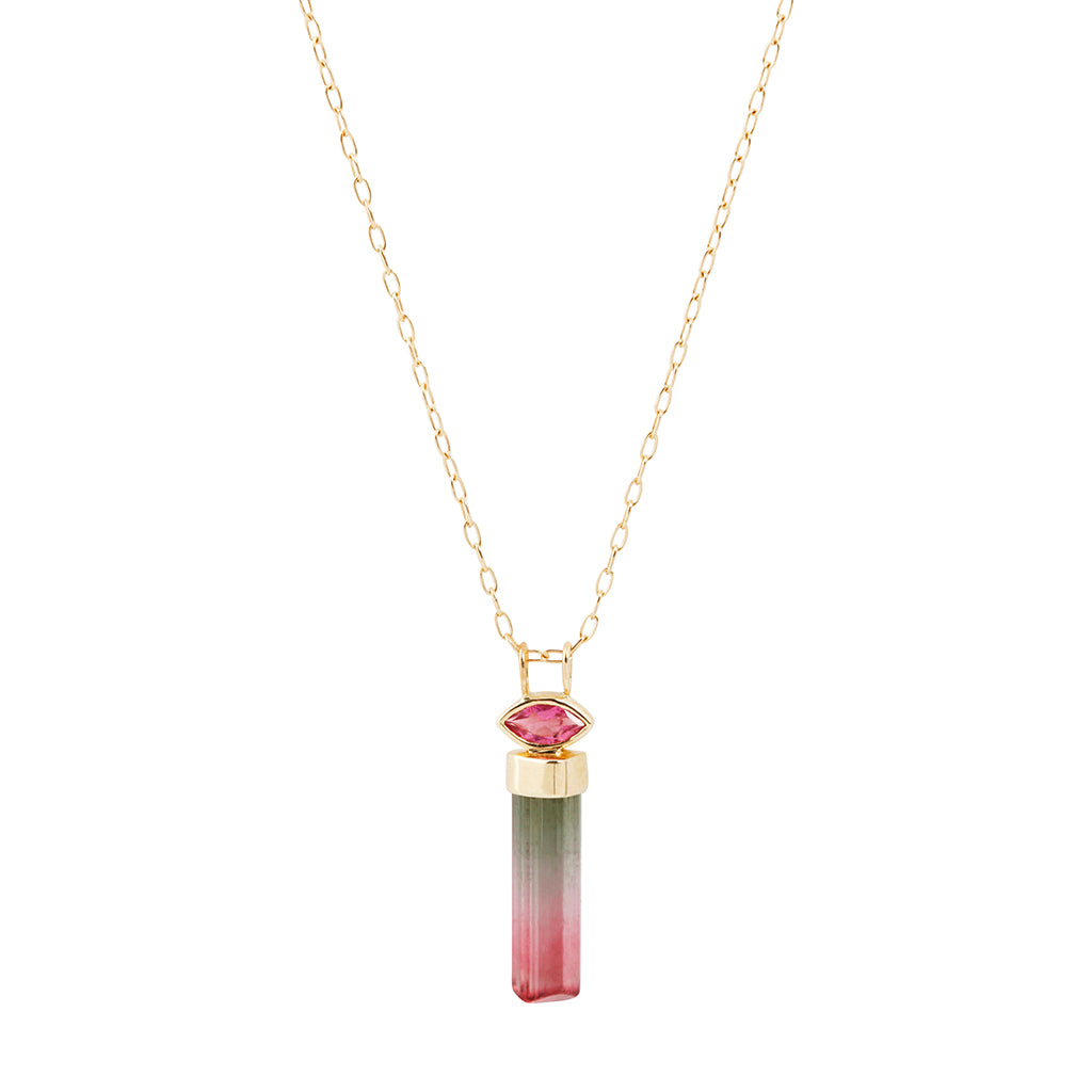 Tourmaline Pencil Necklace