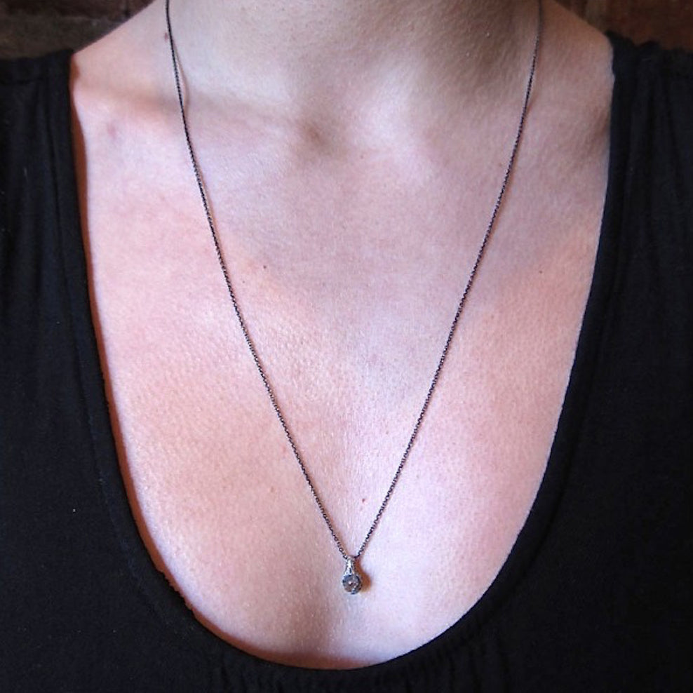 Herkimer Claw Drop Necklace