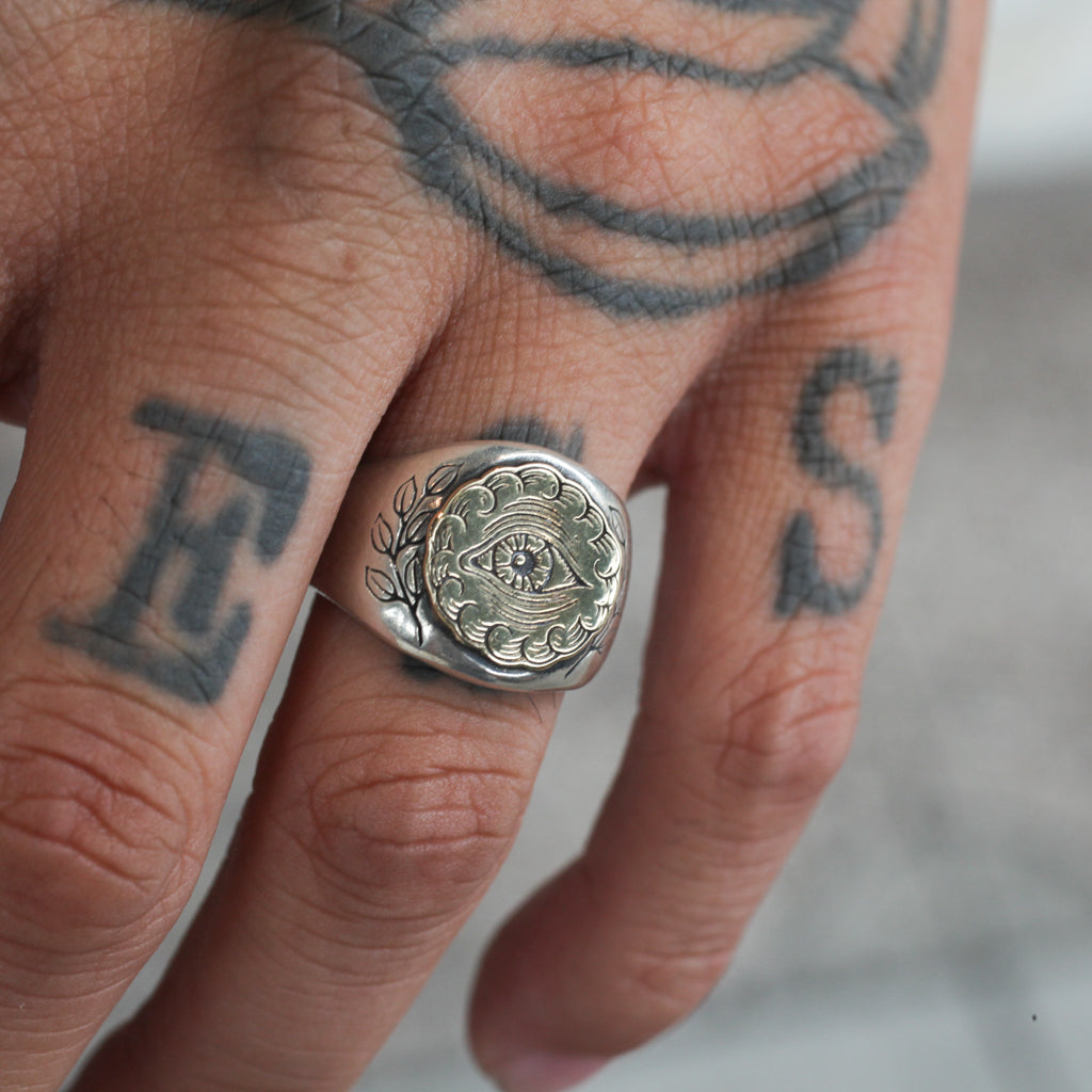 All Seeing Eye Signet Ring