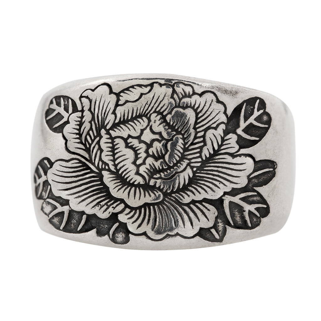 Peony Signet Ring