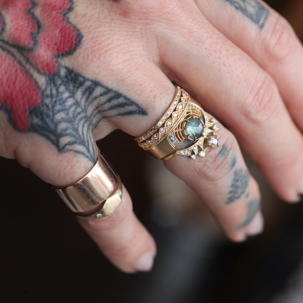Astrid Luna Ring - Rose Cut
