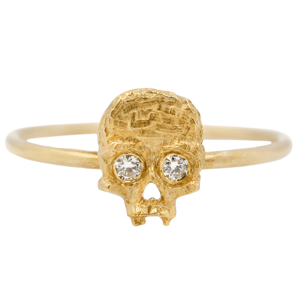 Cubist Skull Ring