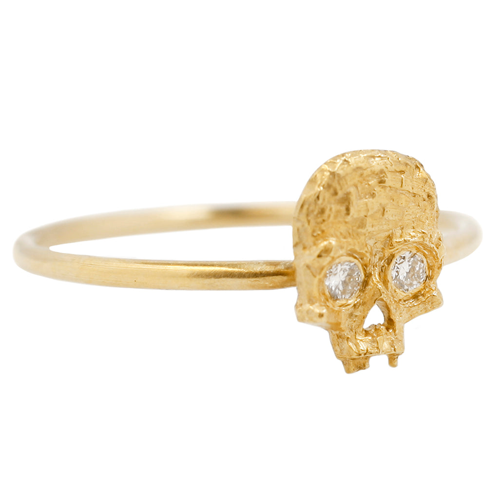 Cubist Skull Ring
