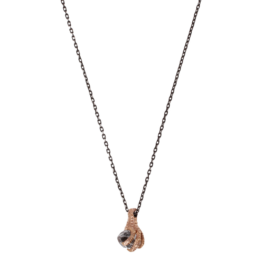 Herkimer Claw Drop Necklace