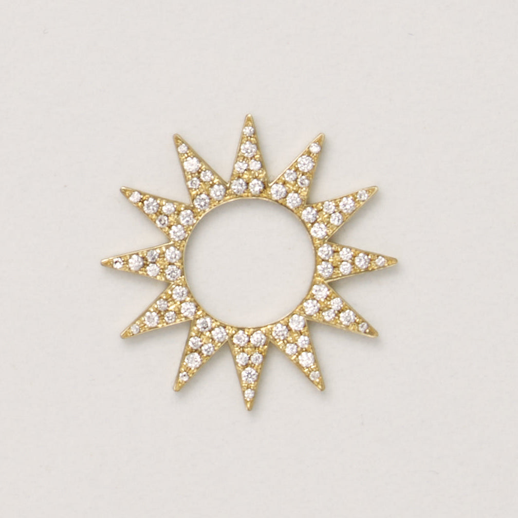 Regular Spur Charm - White Diamond