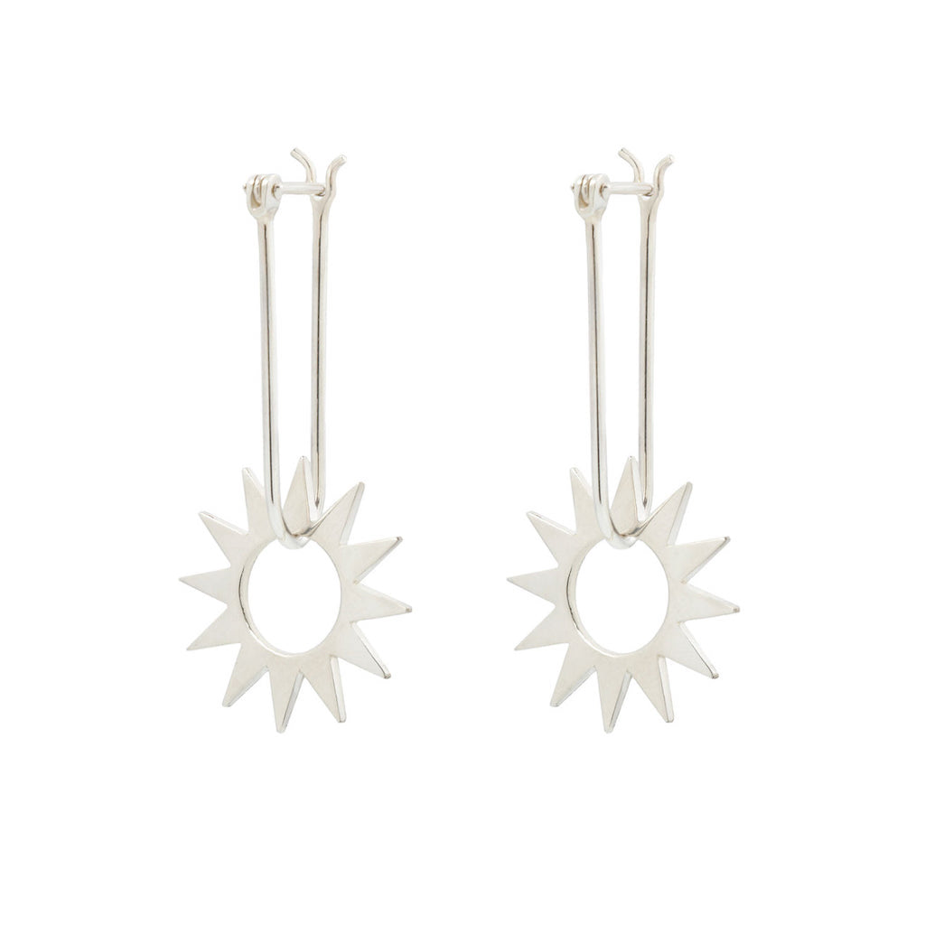Latch Hoop - Silver