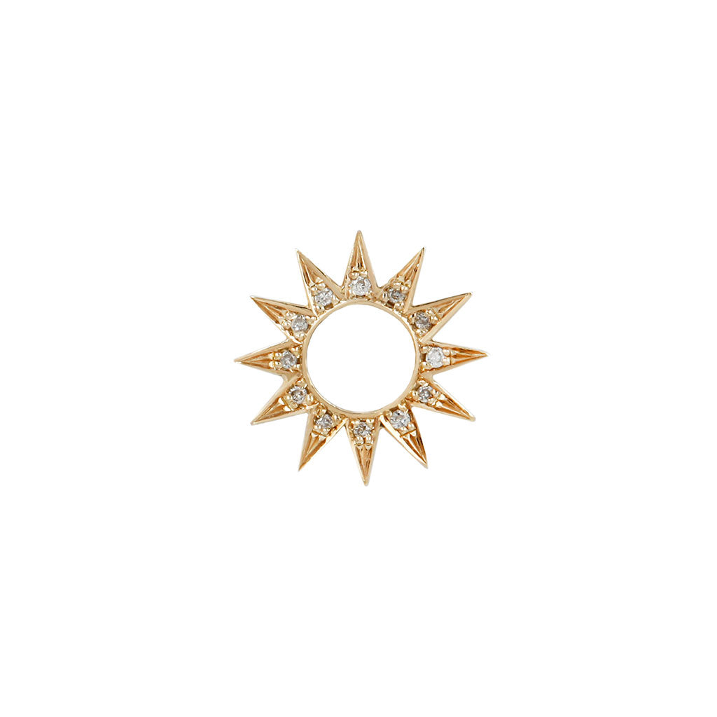 diamon earring charm piece