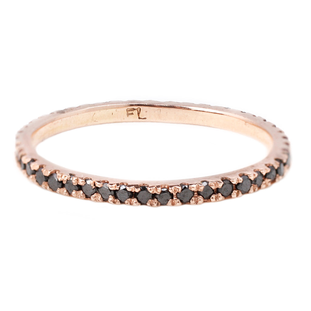 Feather Weight Ring - Black Diamond