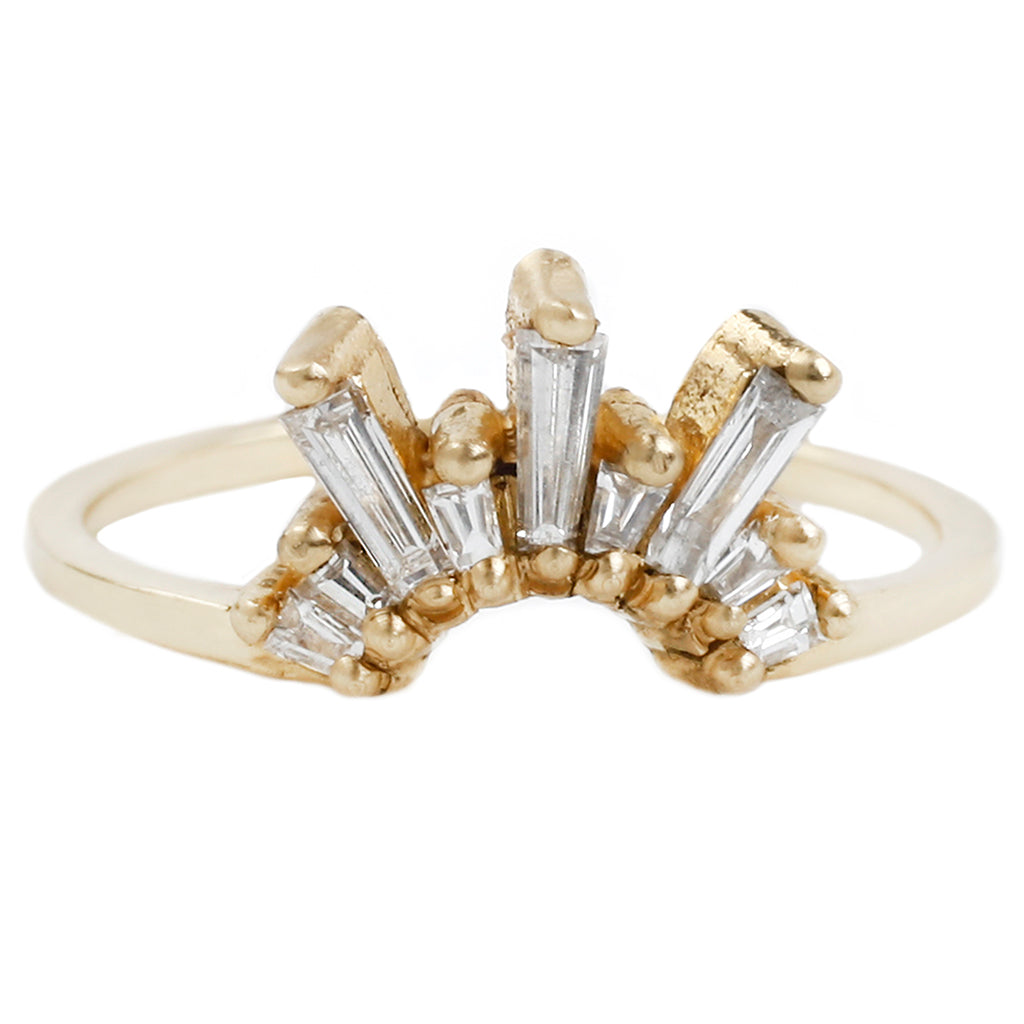 Long Meridian Ring - Gold
