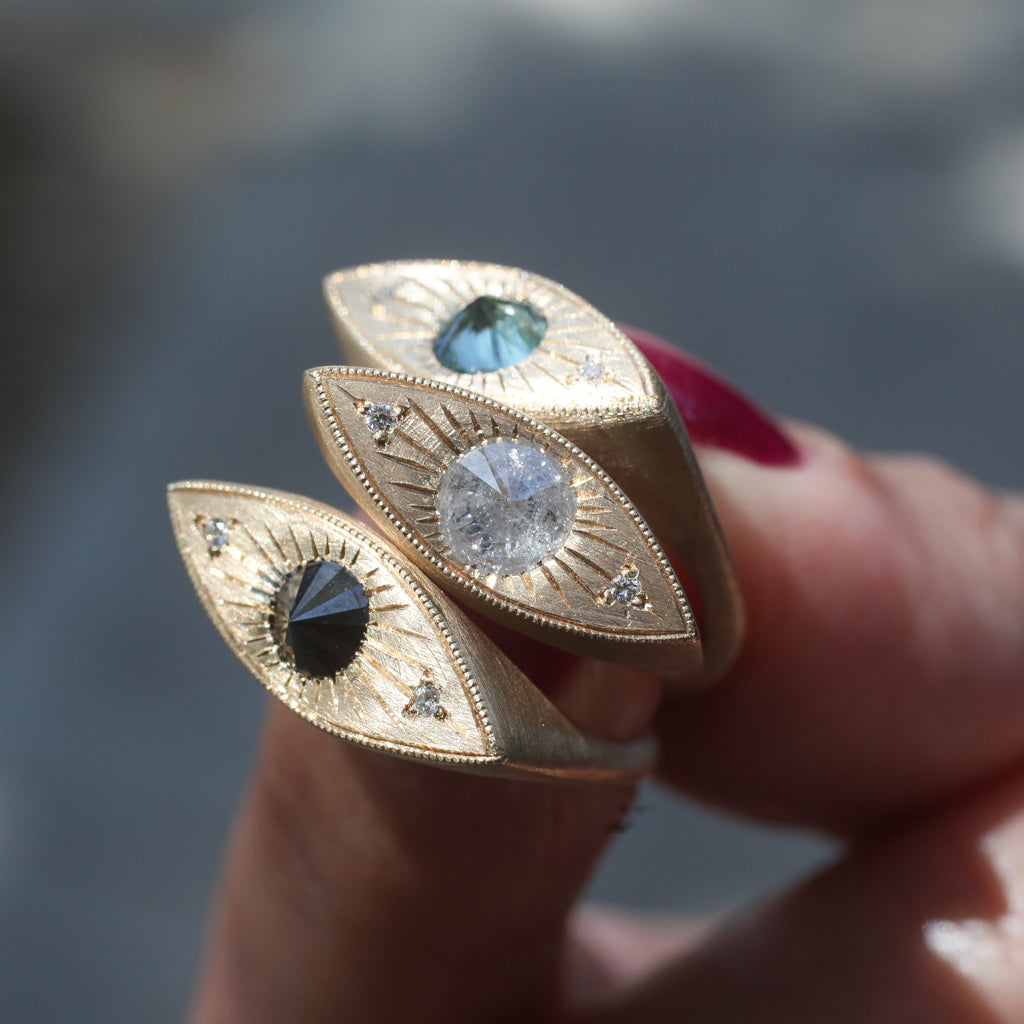 Third Eye Ring - Black Diamond