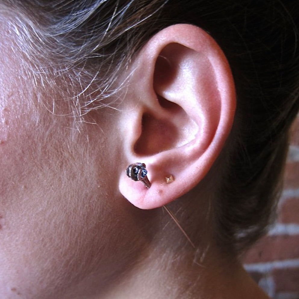 Herkimer Spike Earring