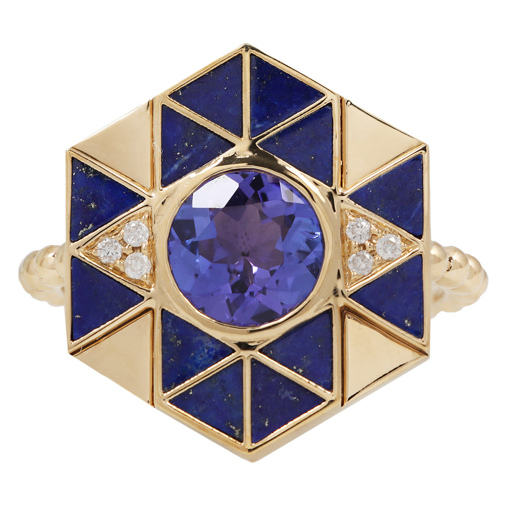 Tanzanite (Evil) Eye Ring
