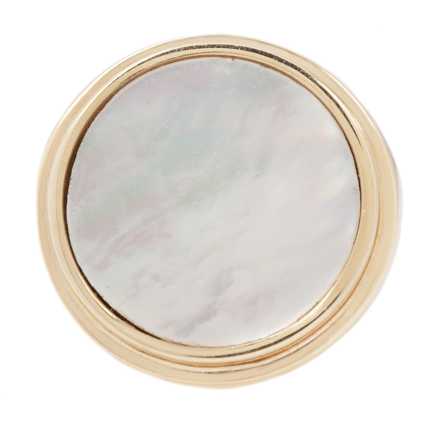 Round Stone Signet Ring