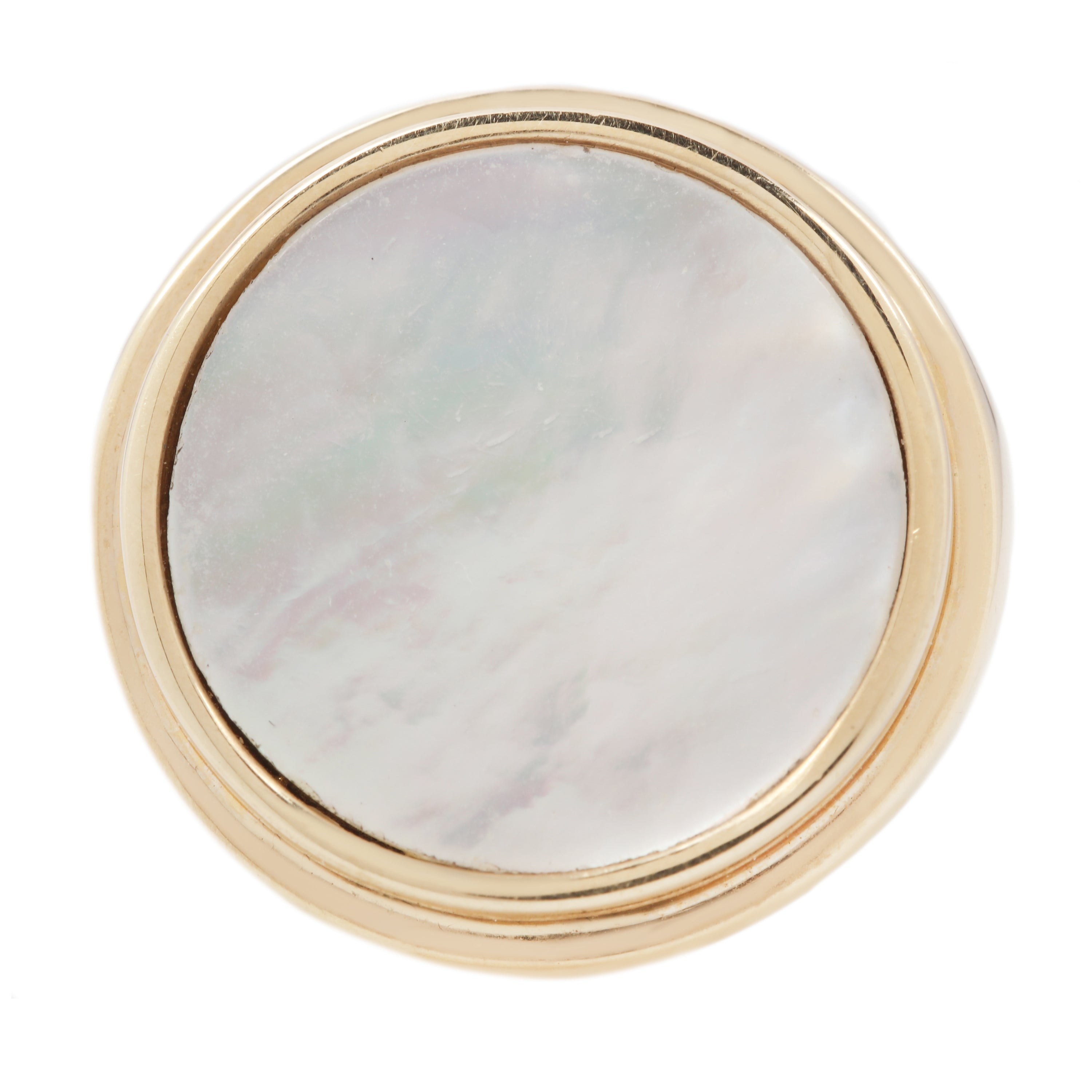 Round Stone Signet Ring