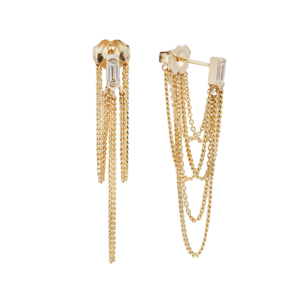 Chandelier Stud - Diamond