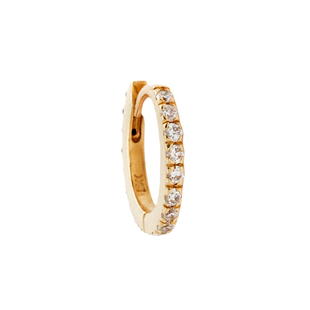 half pavé hoop